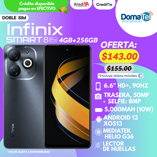 Infinix Smart 8 Pro / 4GB RAM+ 256GB ROM