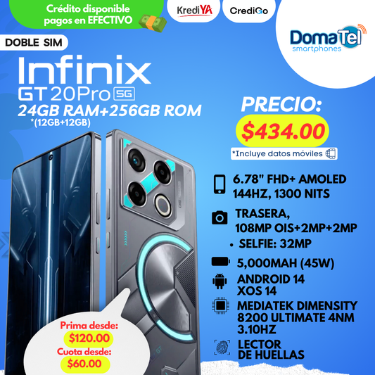 Infinix GT 20 Pro 5G / 24GB RAM+256GB ROM