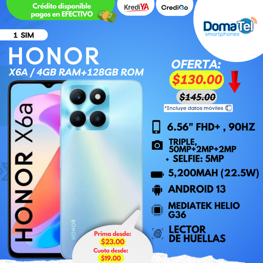 Honor X6A / 4GB+128GB