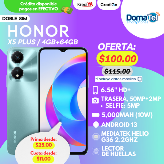 Honor X5 Plus / 4GB+64GB