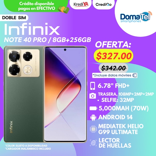 Infinix Note 40 Pro / 8GB RAM+256GB ROM